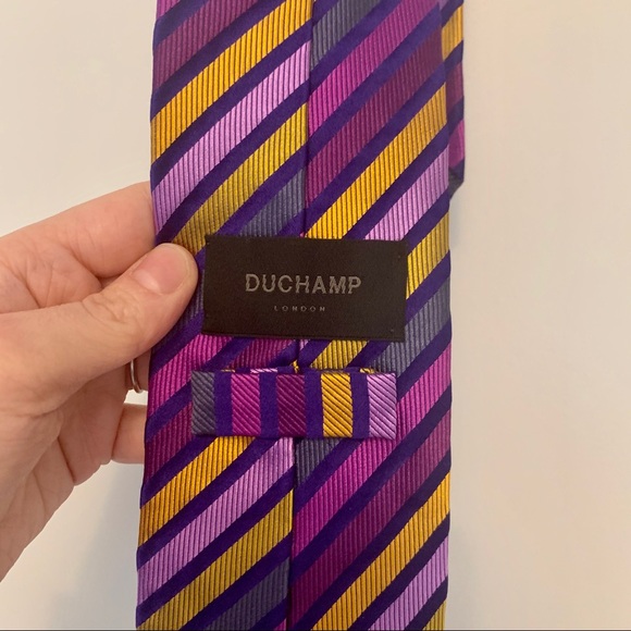 Duchamp London Striped Tie - Picture 3 of 3
